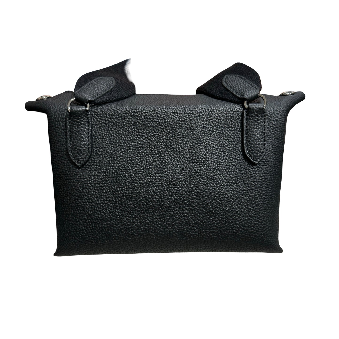 Used HERMES Leather Perforated Evelyne Belt bag Black