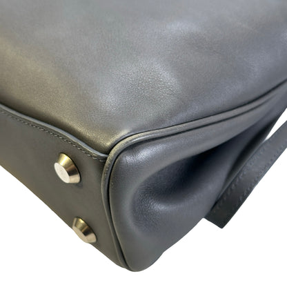 Used BALENCIAGA Leather Shoulder Bag Shoulder Bag Grey