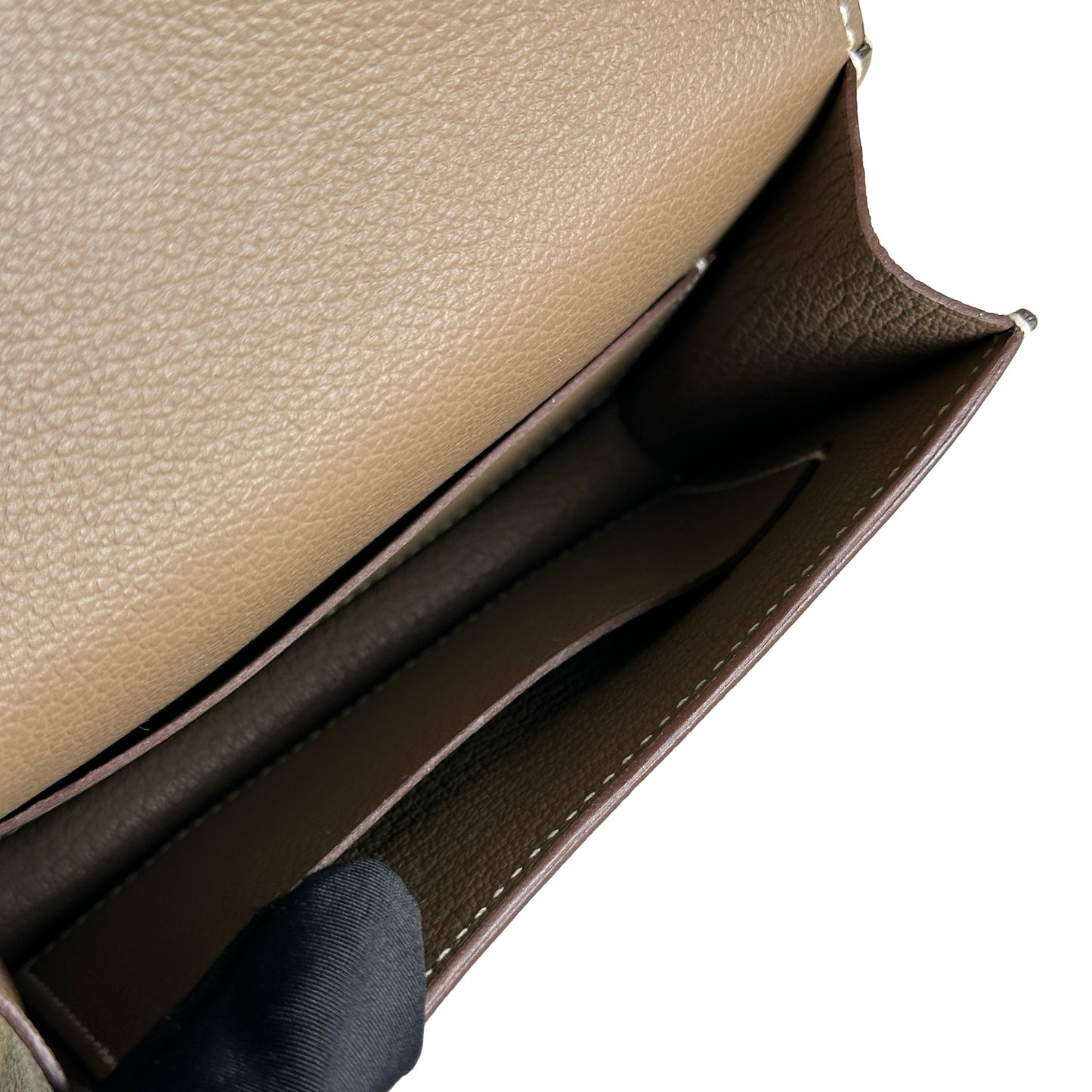 Used HERMES Epsom Constance Slim Wallet Etoupe