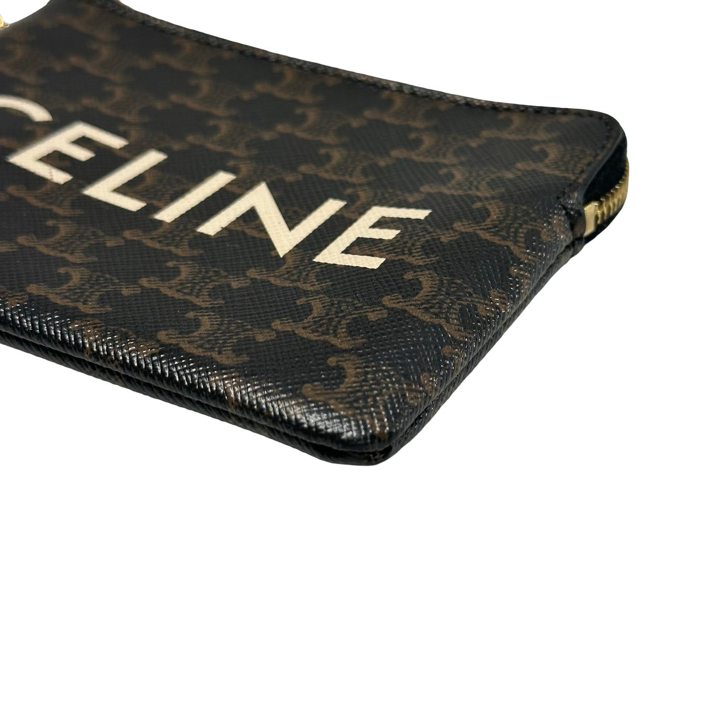 Used CELINE Card case Brown GHW
