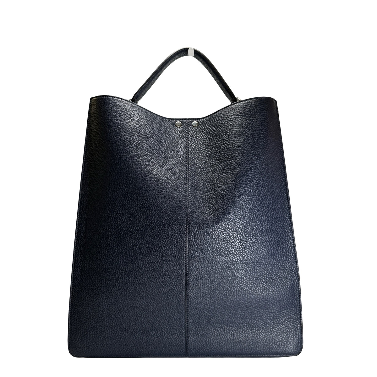 Used FENDI Leather Peekaboo Handbag Navy