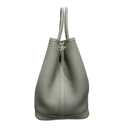 Used HERMÈS Leather GP 30 Basket Bag Grey