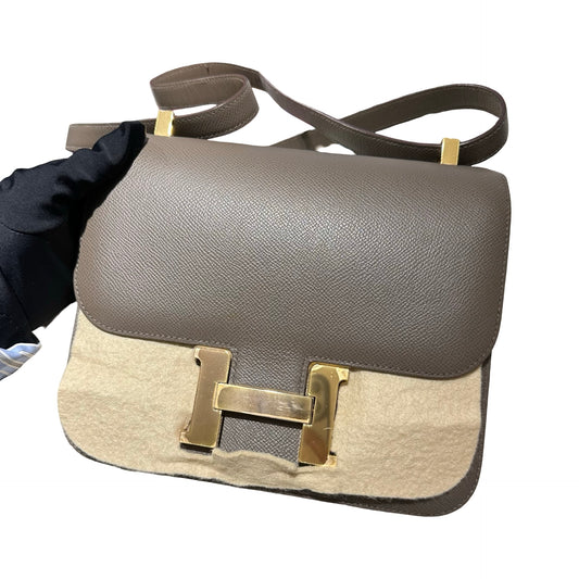 Used HERMÈS Constance 24 Shoulder Bag Etoupe GHW