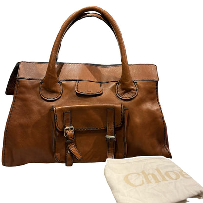 Used CHLOE Edith Bag Shoulder Bag Brown PHW