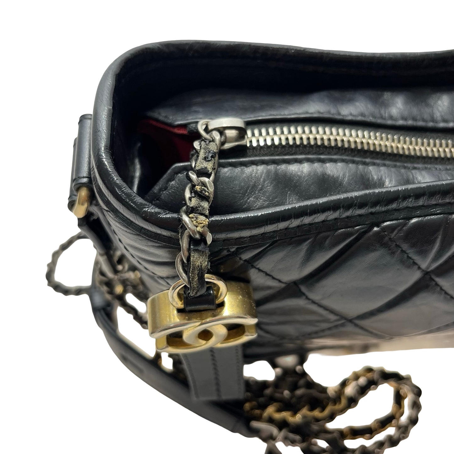 Used CHANEL Gabrielle Chain Shoulder Bag Black