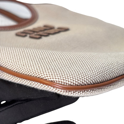 MIU MIU Canvas Ivy Mini Bag Beige