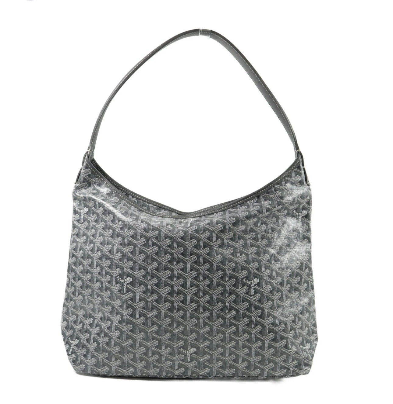 Used GOYARD Goyardine Canvas Hobo Hobo Bag Grey