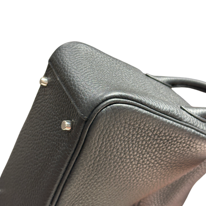 Brand New HERMES Taurillon Clemence Lindy Handbag Noir