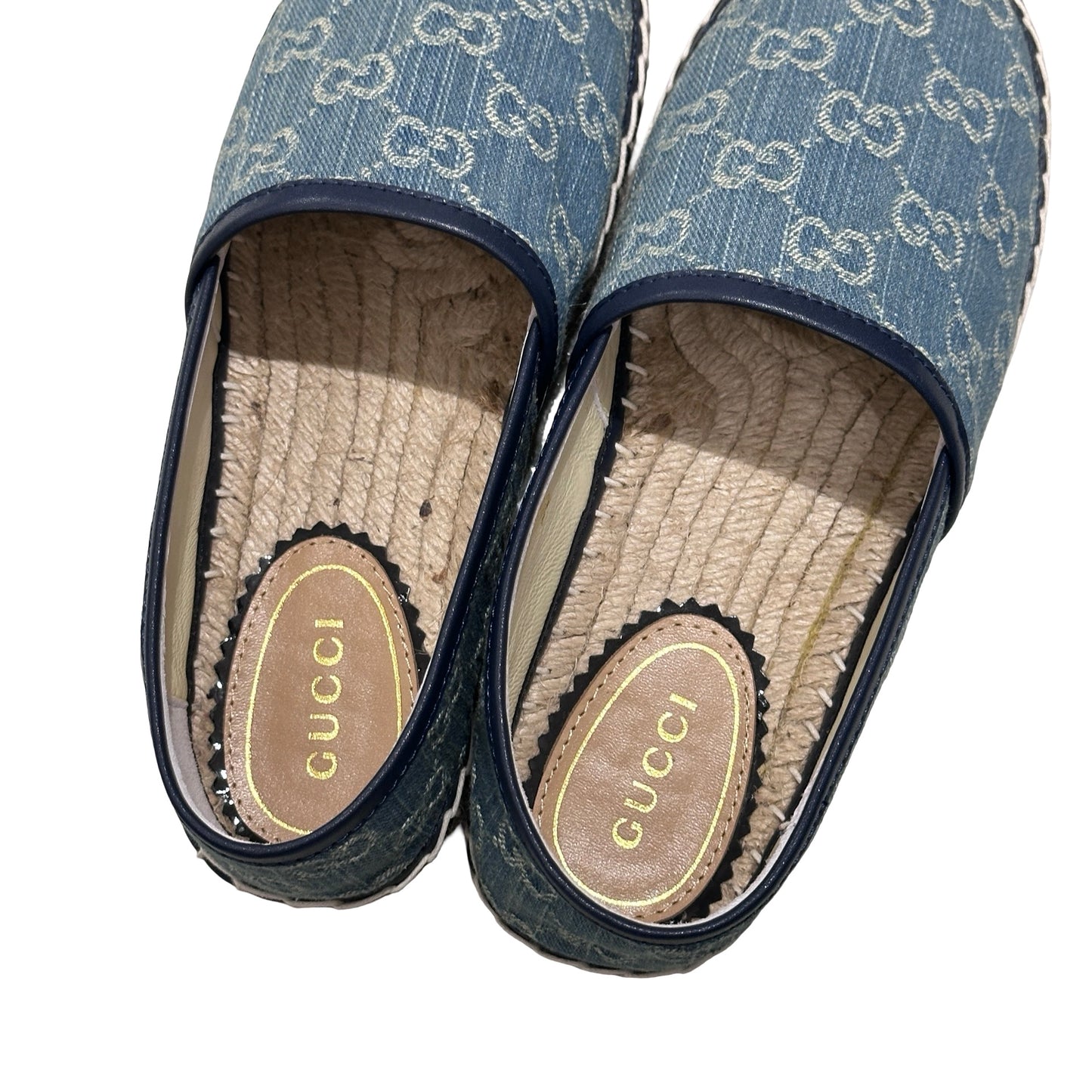 Used GUCCI DENIM SHOES Shoes Blue