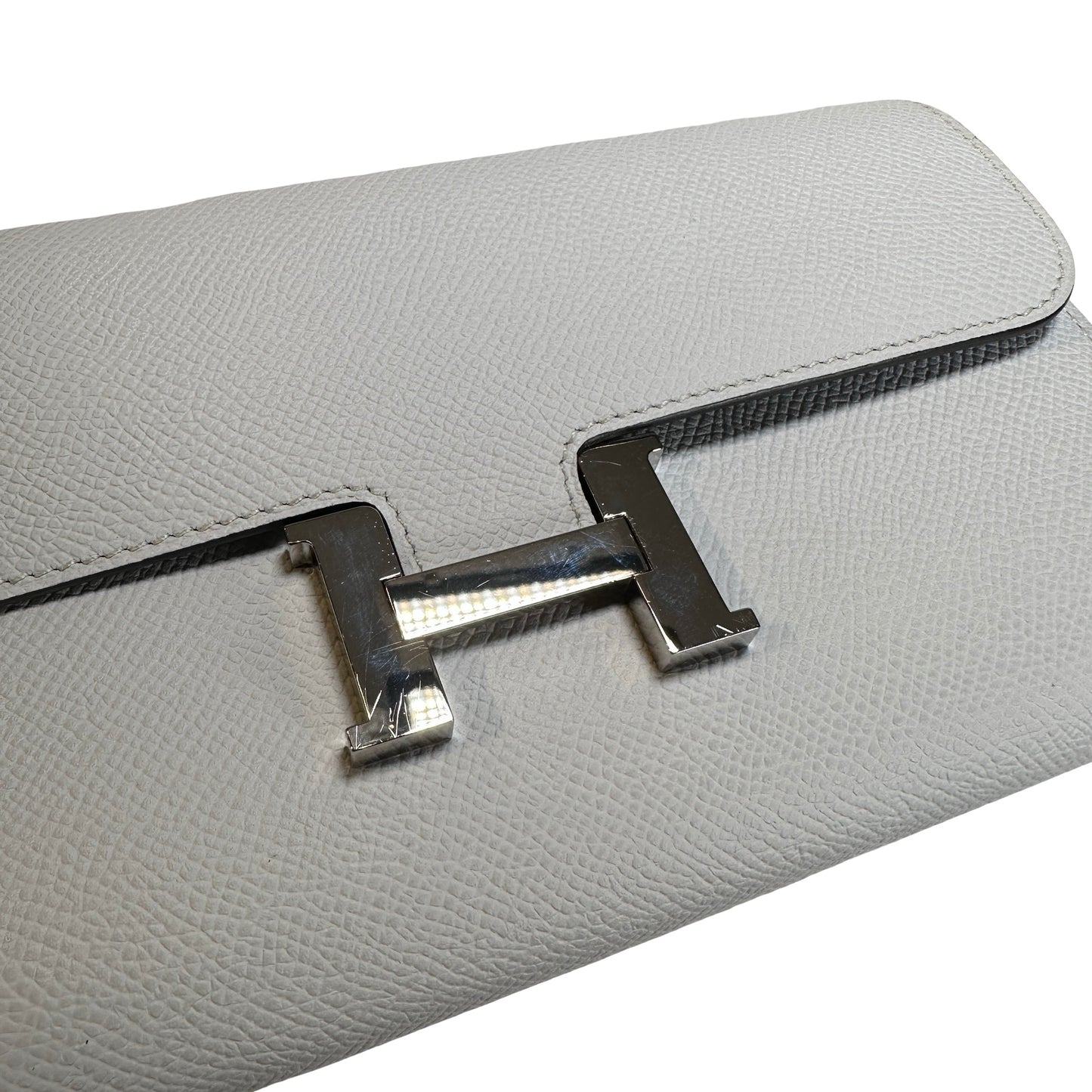 Used HERMES Epsom Constance to go Cross body bag Gris Platine PHW