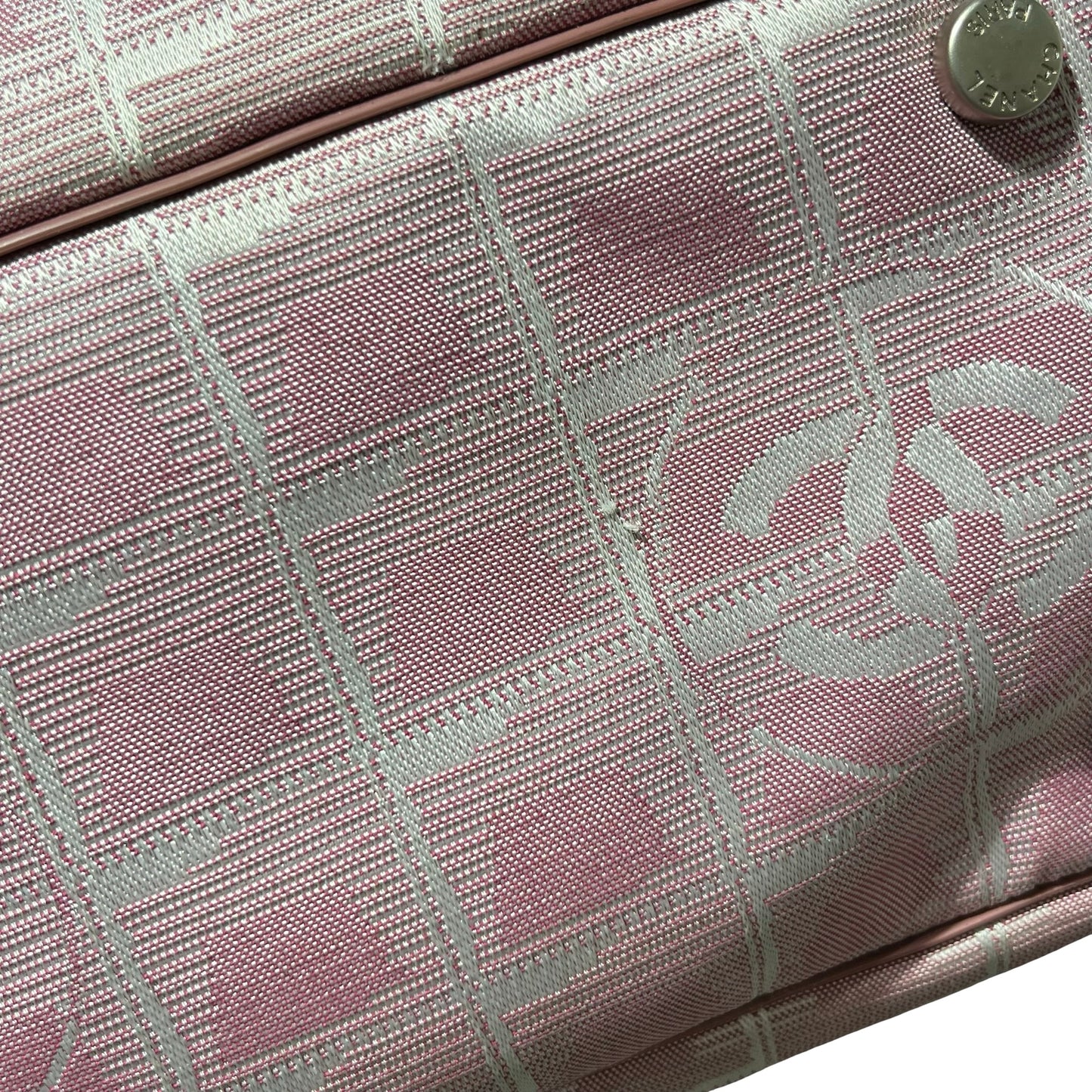 Used Chanel Nylon Handbag Pink