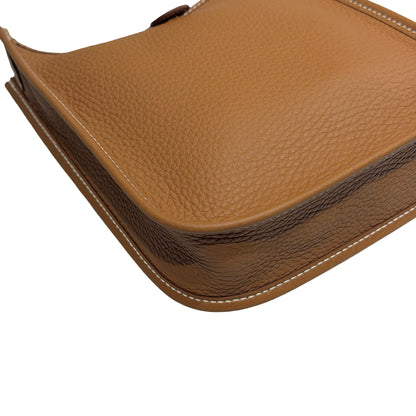 New HERMÈS TC MINI EVELYNE Cross Body Bag Gold GHW