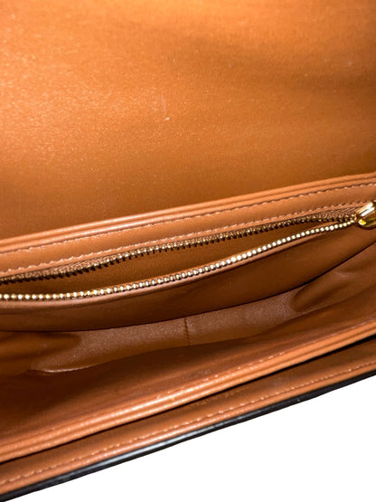 Used CÉLINE Teen Triomphe Bag Crossbody Bag Black Brown GHW
