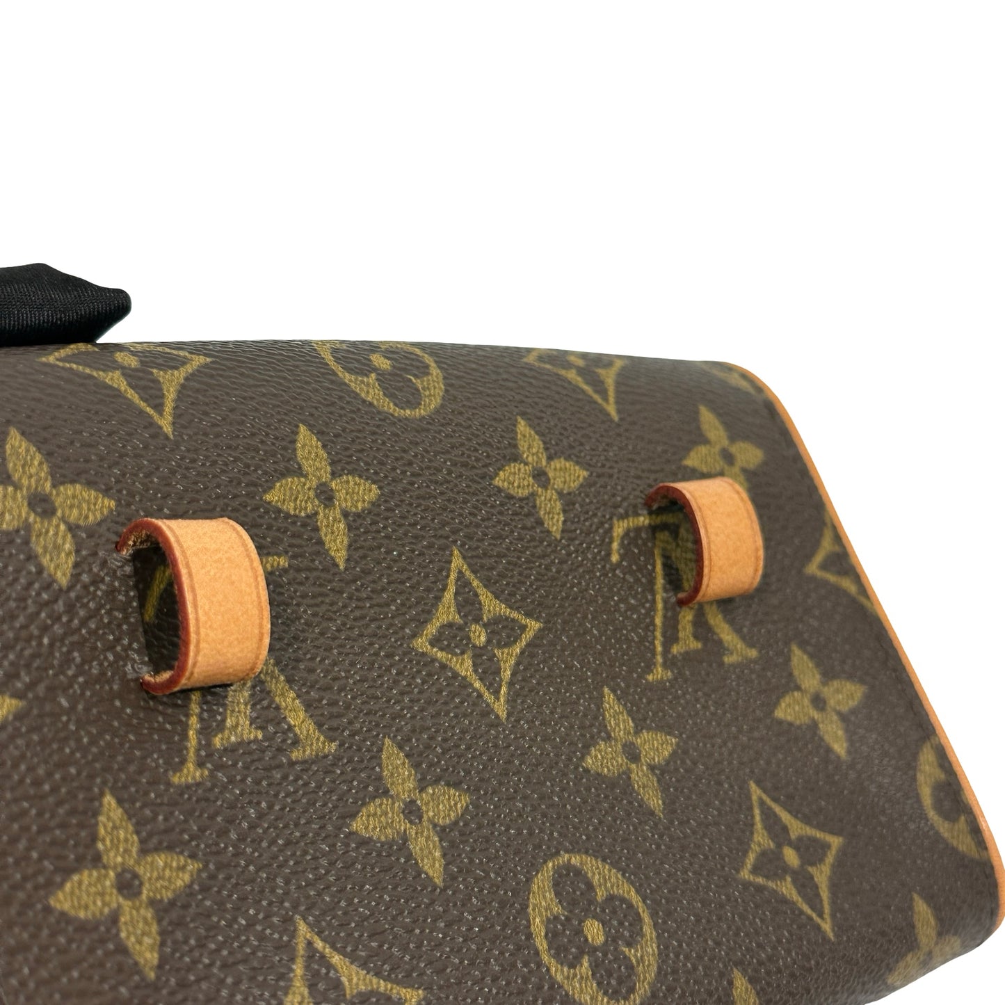 Used LOUIS VUITTON Monogram Canvas Pochette Florentine Belt bag Brown