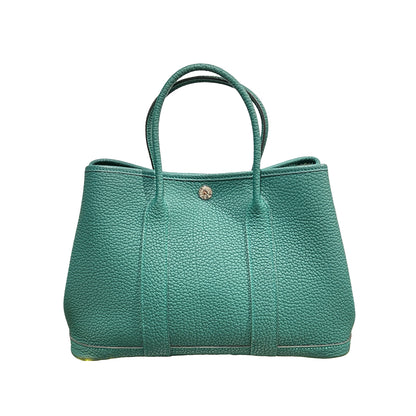 Used HERMÈS TC GP 30 Handbag PHW Green