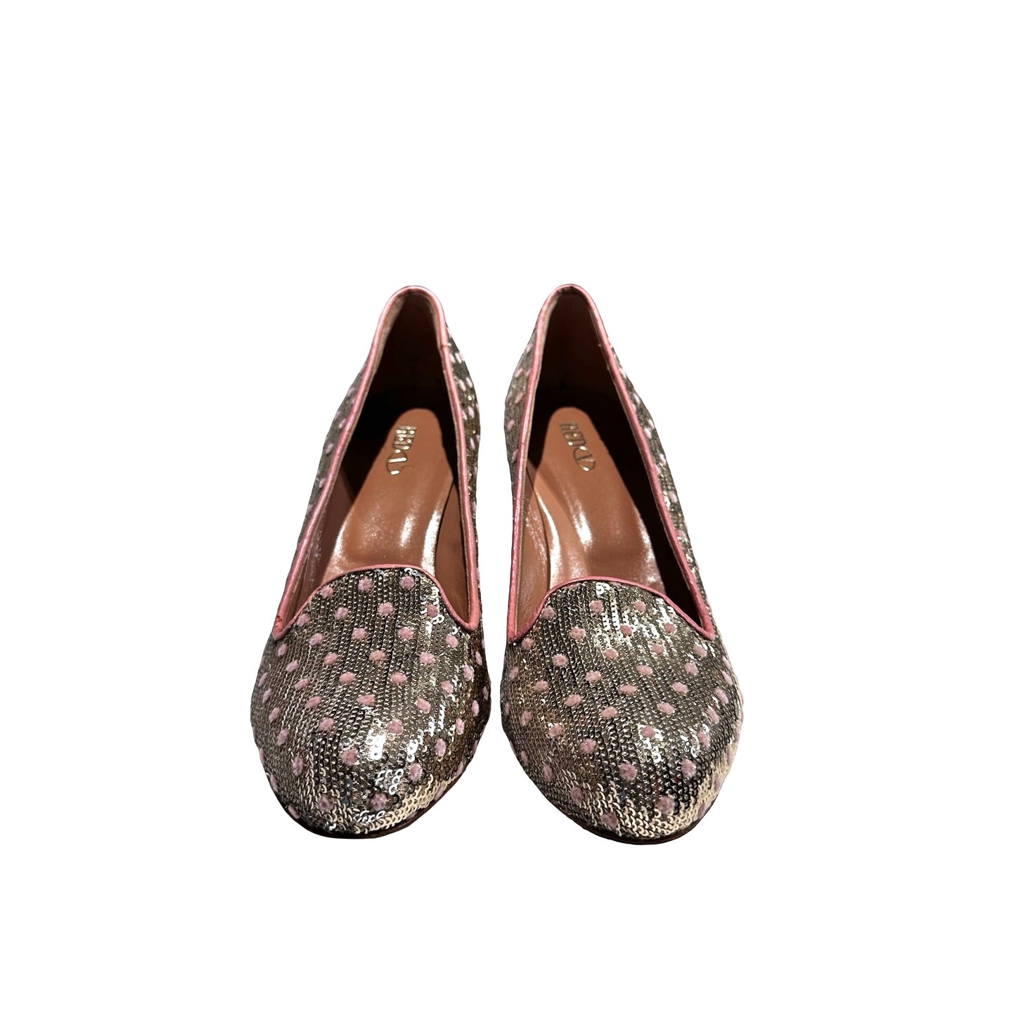 Used Valentino Heels Heels Silver Gray Pink