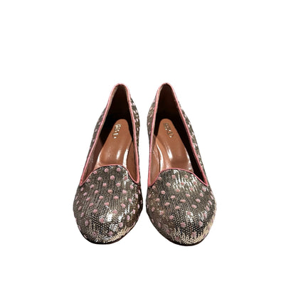 Used Valentino Heels Heels Silver Gray Pink