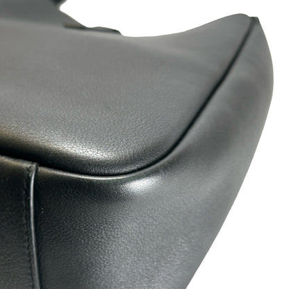 Used SAINT LAURENT Leather Le 5 à 7 Shoulder Bag Black Gold