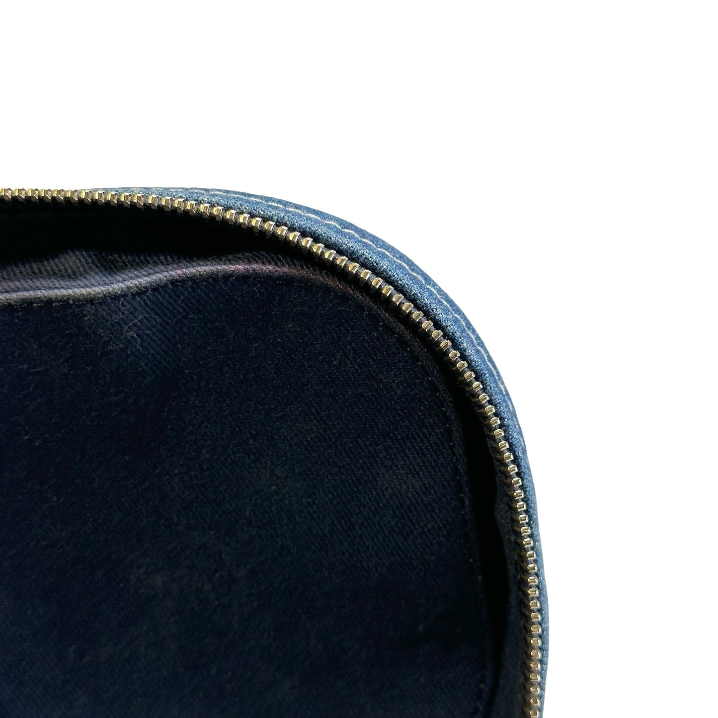 Used CHANEL Denim Bucket bag Cross body bag Denim blue