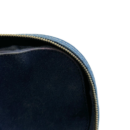 Used CHANEL Denim Bucket bag Cross body bag Denim blue