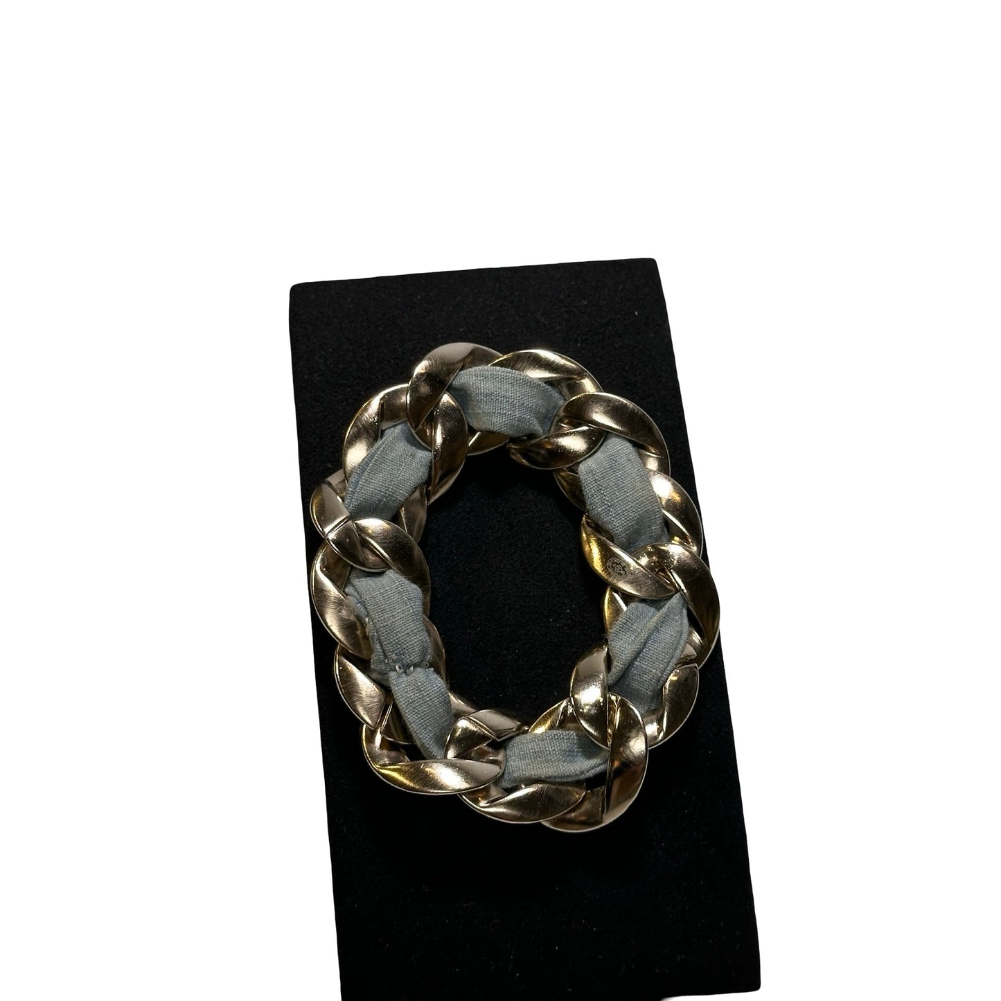Used Chanel Denim Blue Bracelet Jewellery Denim Blue GHW