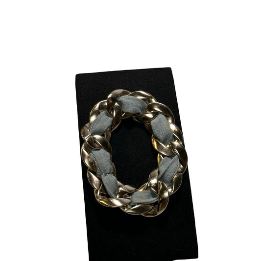 Used Chanel Denim Blue Bracelet Jewellery Denim Blue GHW