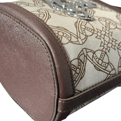 Used VIVIENNE WESTWOOD Betty Small Bucket Bucket Bag Brown PHW