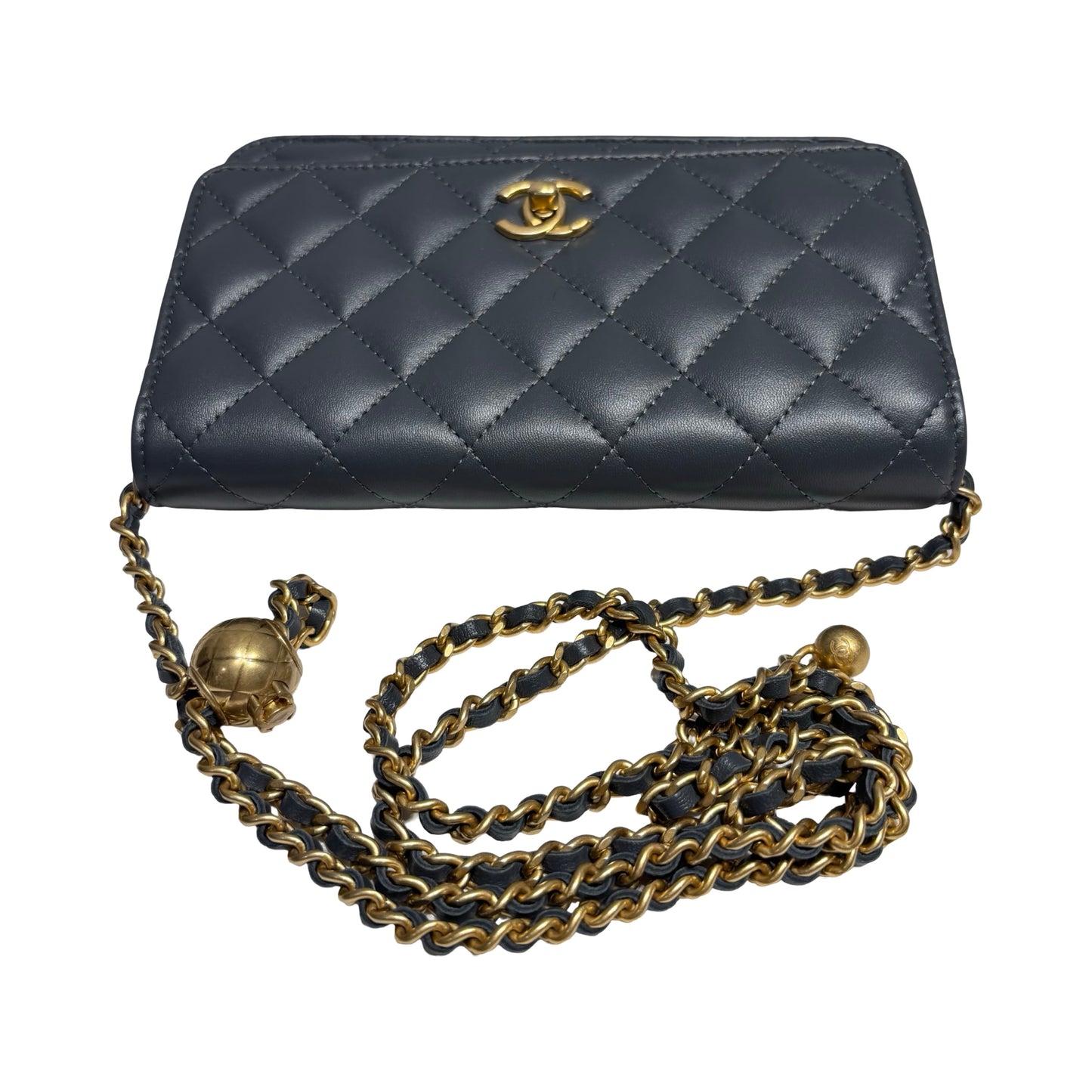 CHANEL GREY WOC [20000310]