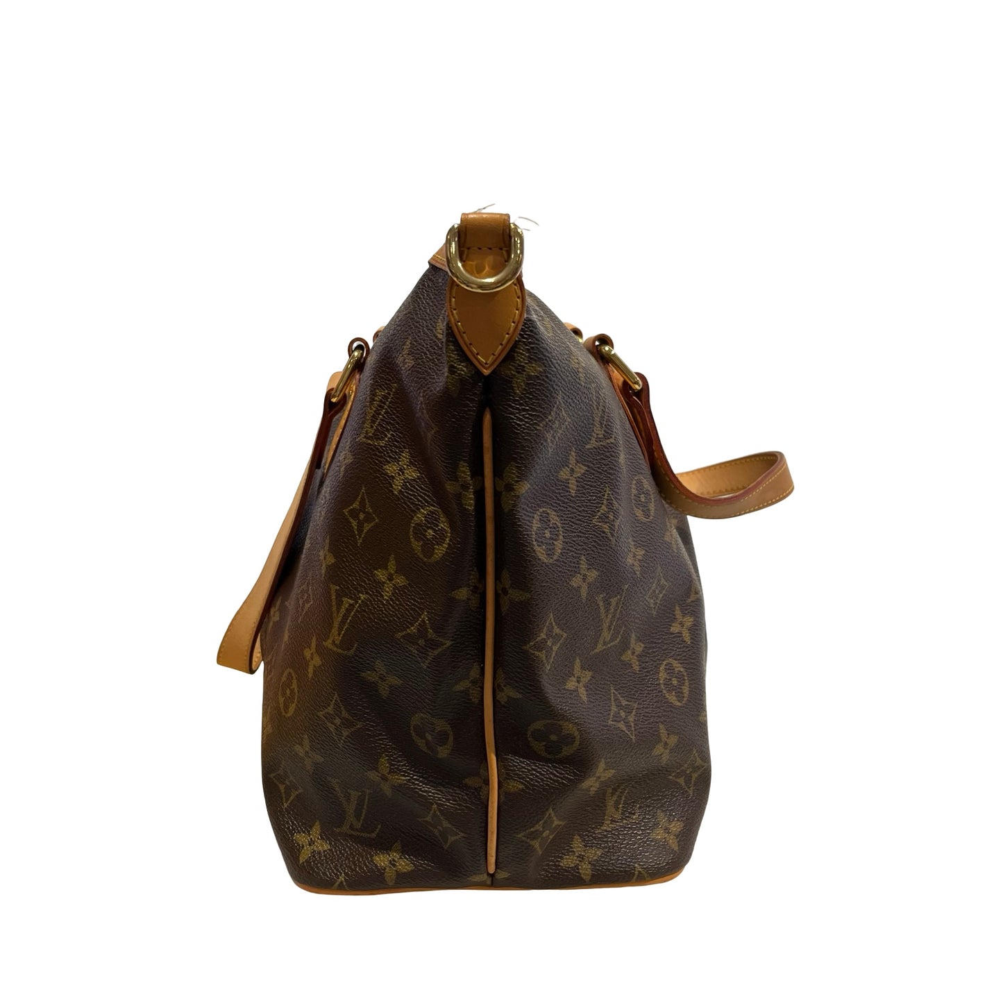 Used LOUIS VUITTON CANVAS PALERIMO Shoulder Bag BROWN GHW