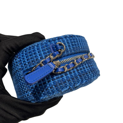 Used CHANEL Denim Blue Cross Body Bag Blue