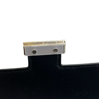 Brand New HERMES Epsom Mini Constance Shoulder Bag Black PHW