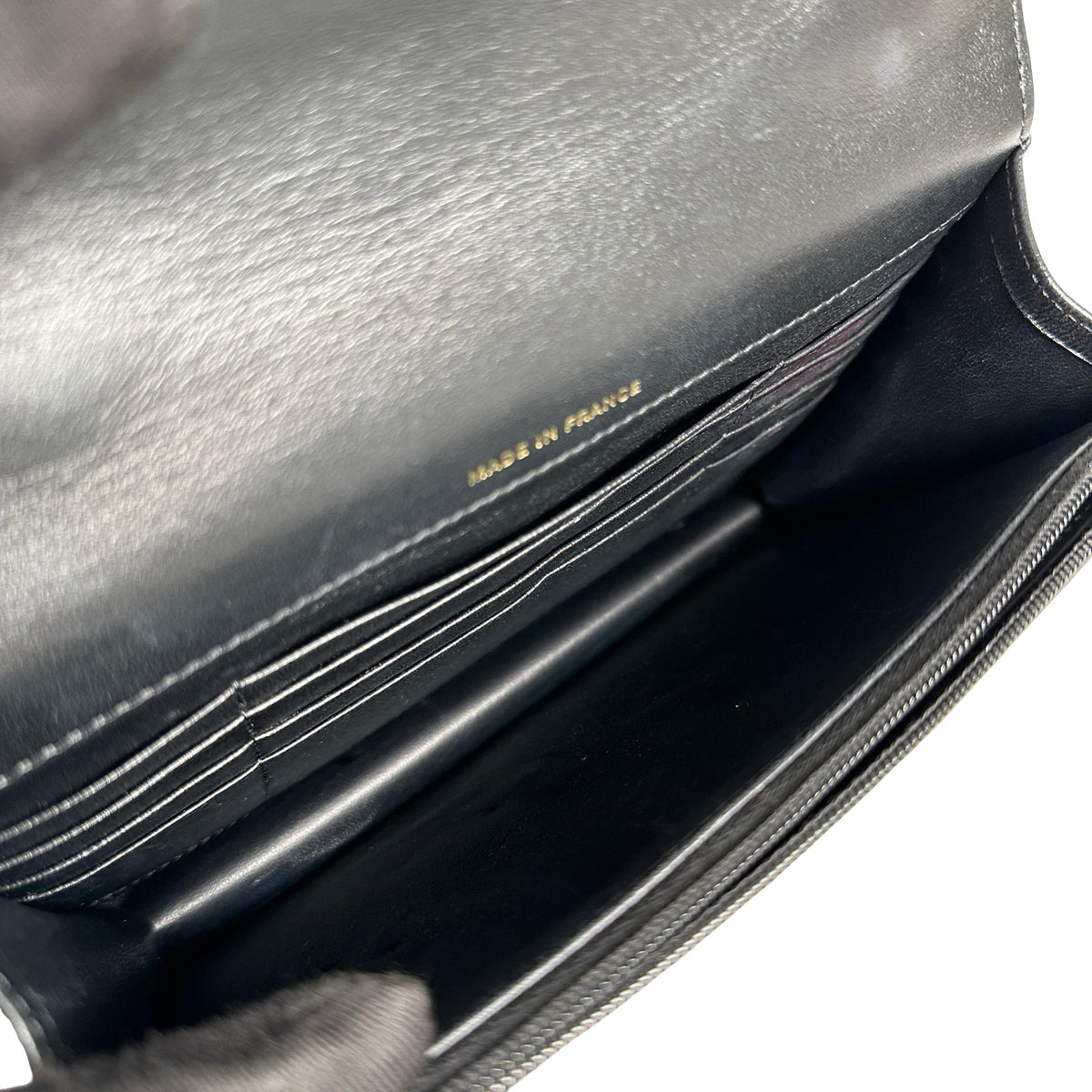 Used CHANEL Quilted Lambskin Trend CC Handbag Black Gold