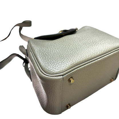 Used Hermès Mini Lindy Cross Body Bag Green GHW