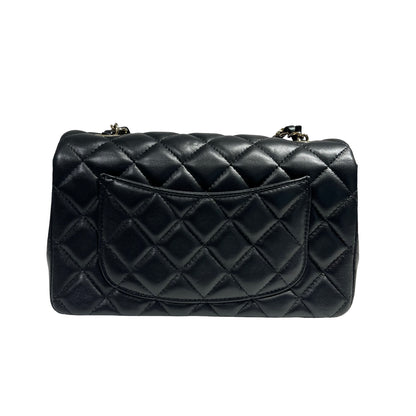 CHANEL MINI FLAP 20 CM BLACK LAMBSKIN GHW [3001063]