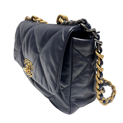 CHANEL 19 HANDBAG SMALL NAVY [3000360]
