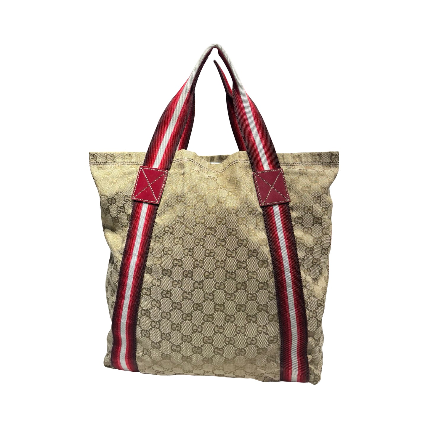 GUCCI CANVAS STRIPE TOTE BAG ［20000192］