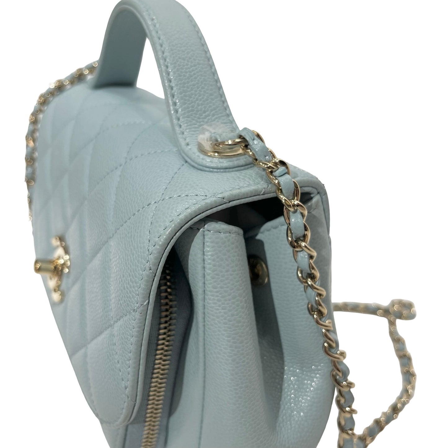 CHANEL AFFINITY BLUE GHW CAVIAR CHAIN SHOULDER BAG [3001753]