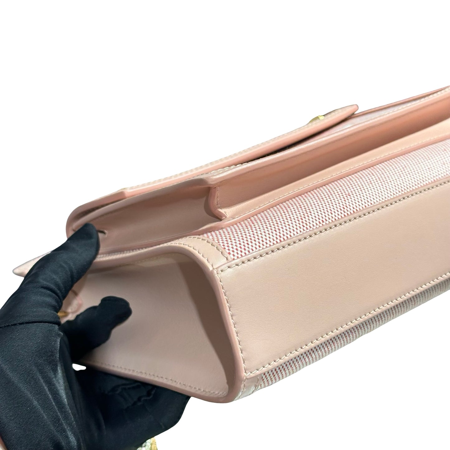 BURBERRY MINI POCKET PINK CANVAS GHW [30001117]