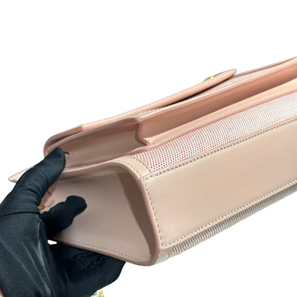 BURBERRY MINI POCKET PINK CANVAS GHW [30001117]