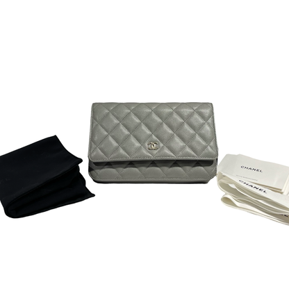 CHANEL WOC GRAY CAVIAR GHW [3000669]