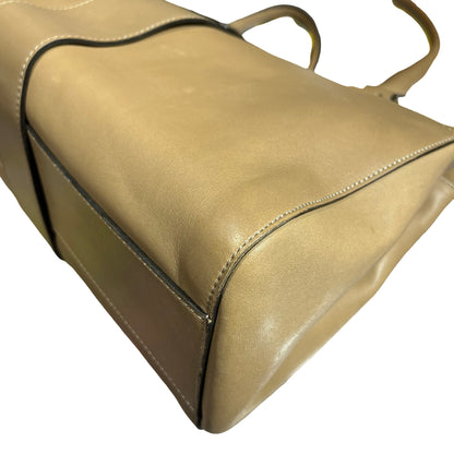 Used Roger Vivier Leather Handbag Brown GHW