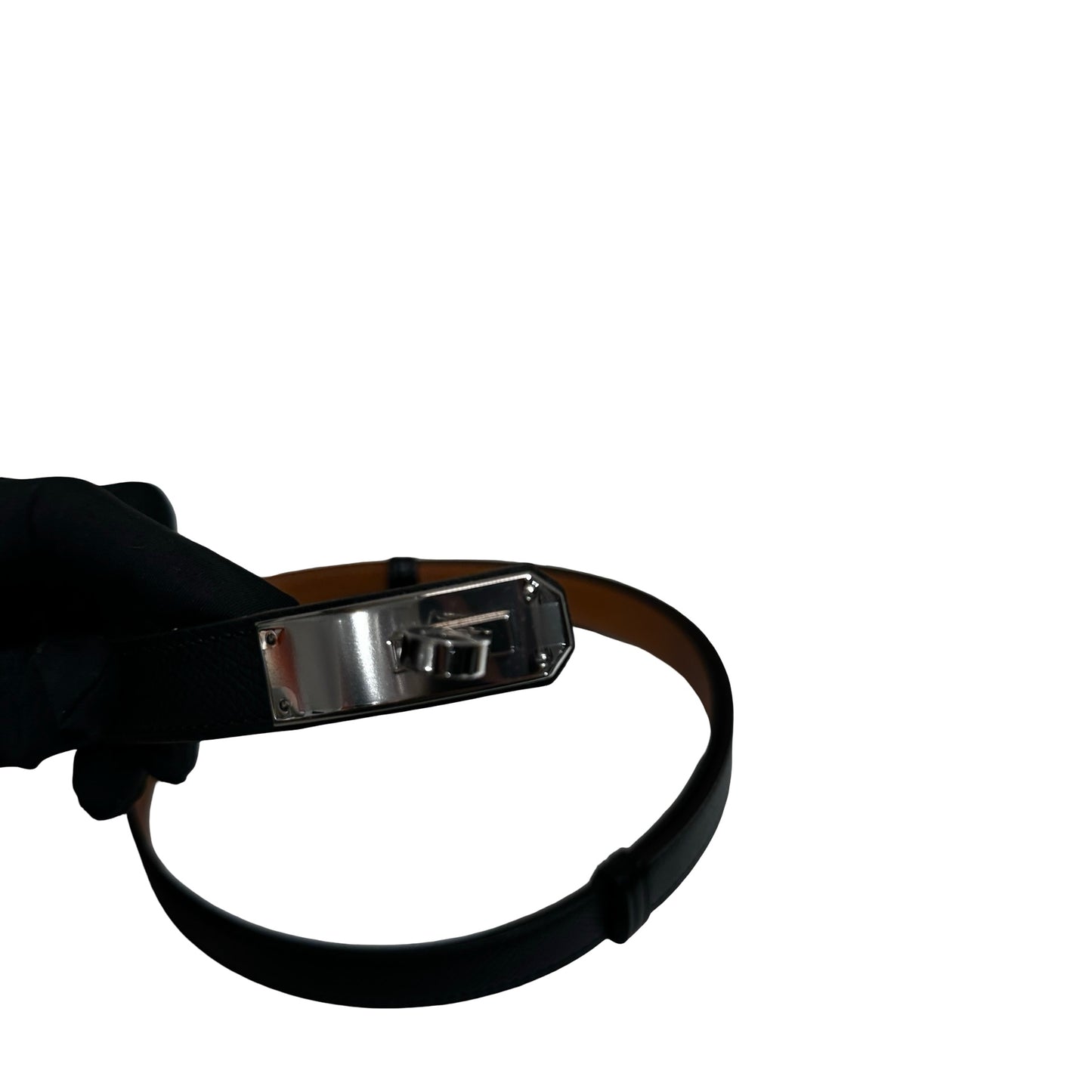 HERMÈS Leather New HERMÈS Leather Kelly Belt Belt Black Belt Black
