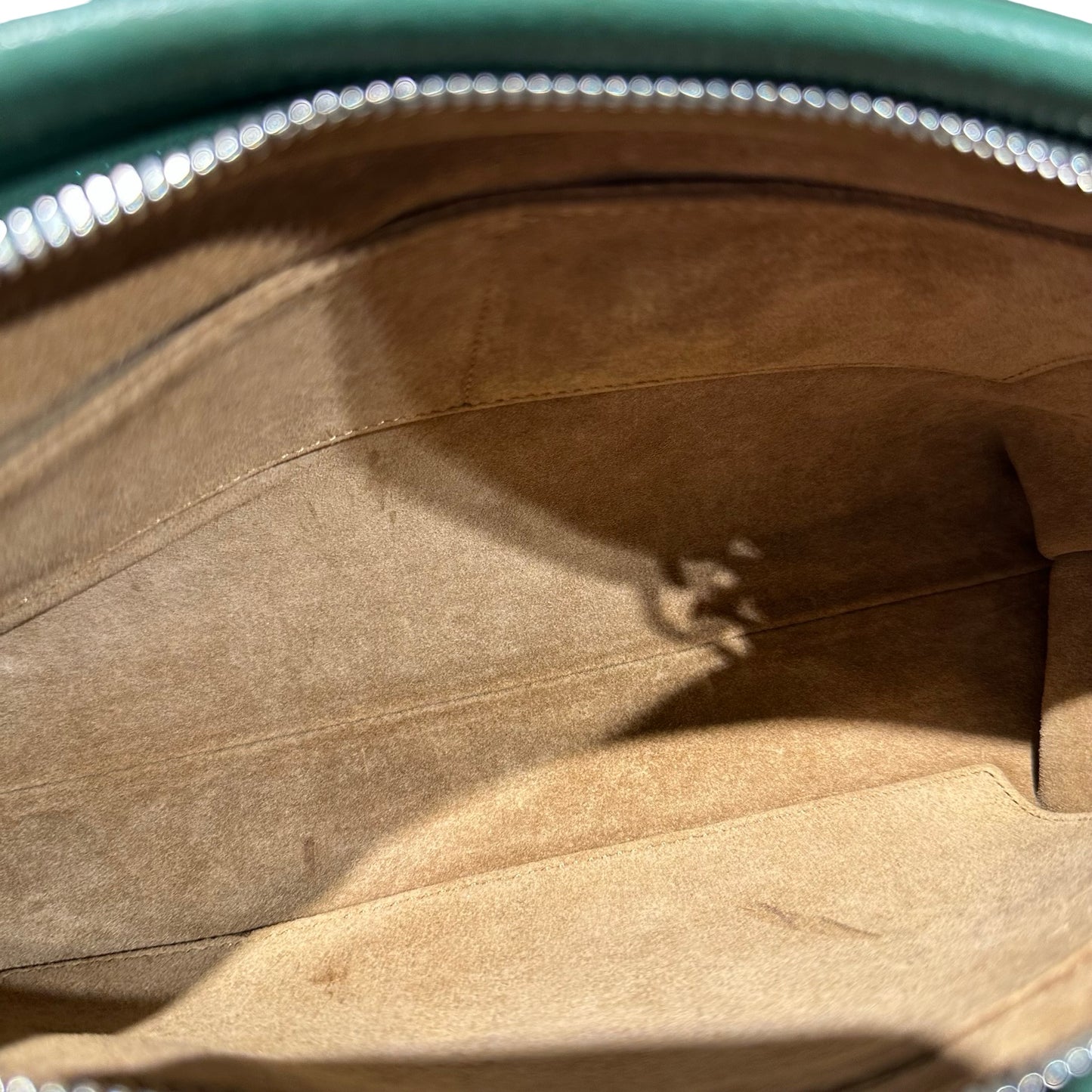 Used LOEWE Cross Body Bag GREEN PHW