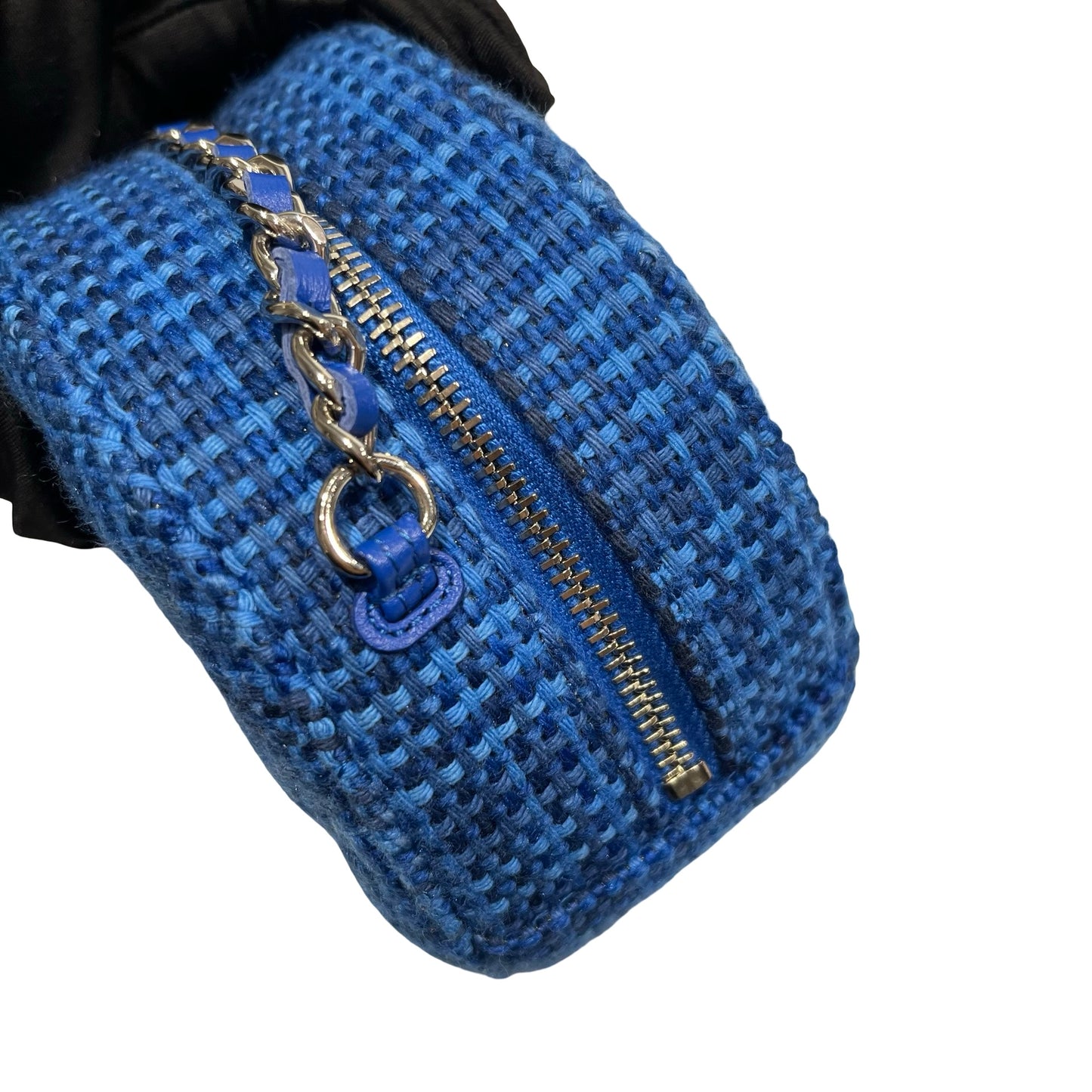 Used CHANEL Denim Blue Cross Body Bag Blue