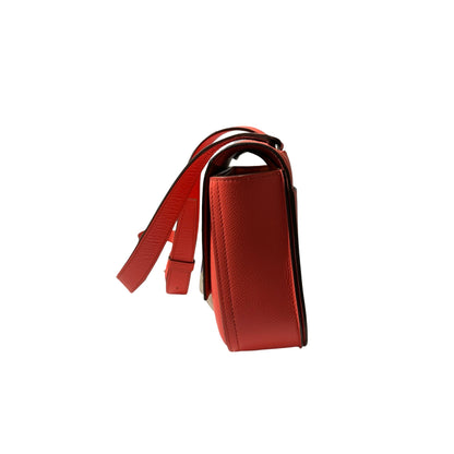 Used HERMÈS Epsom leather MINI DELLA Shoulder Bag 0E Rose Texas