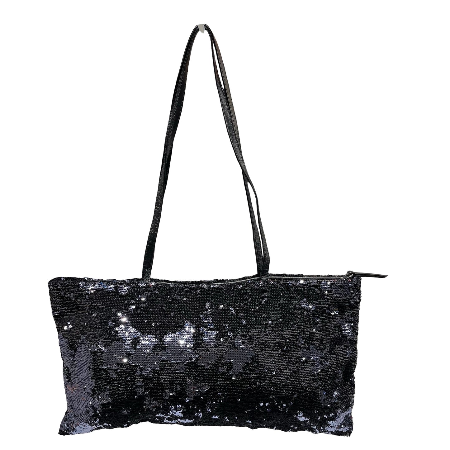 Used MIU MIU sequin bag Tote Bag Black PHW