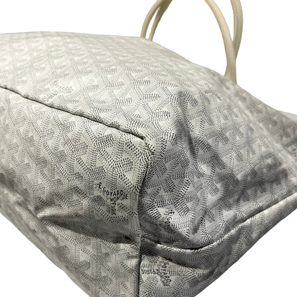 Used GOYARD Canvas Tote GM Tote Bag White PHW