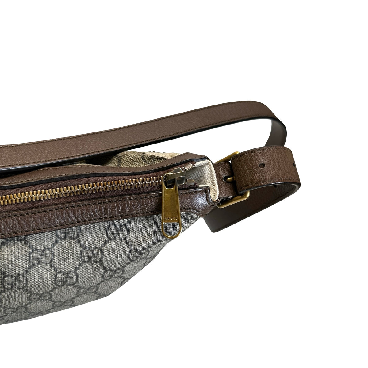 Used GUCCI GG Supreme Web Ophidia Shoulder Bag Beige Brown Green Red