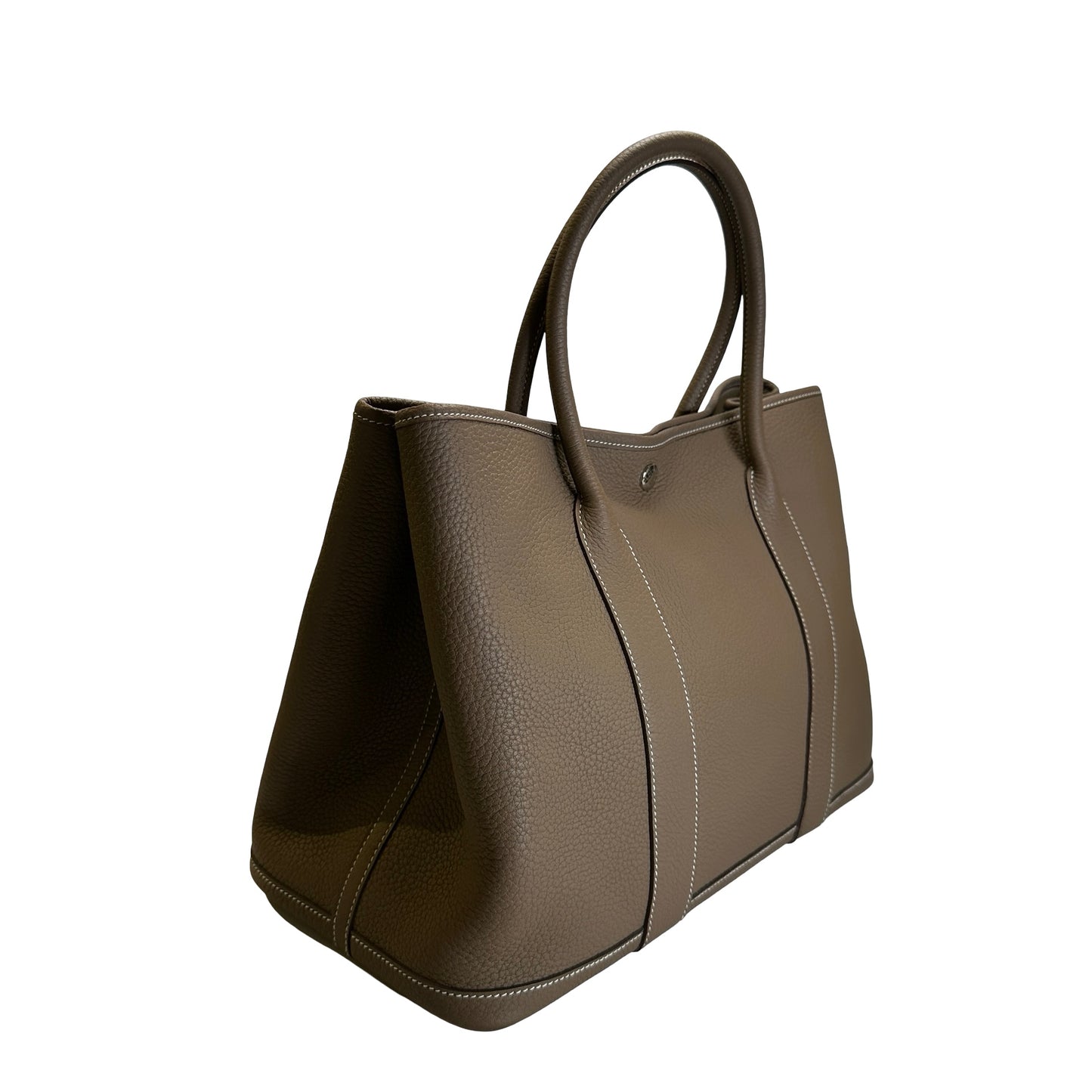 Used HERMES Negonda Garden Party Tote Bag Etoupe