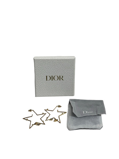 Used DIOR Star Earrings Accessories GHW
